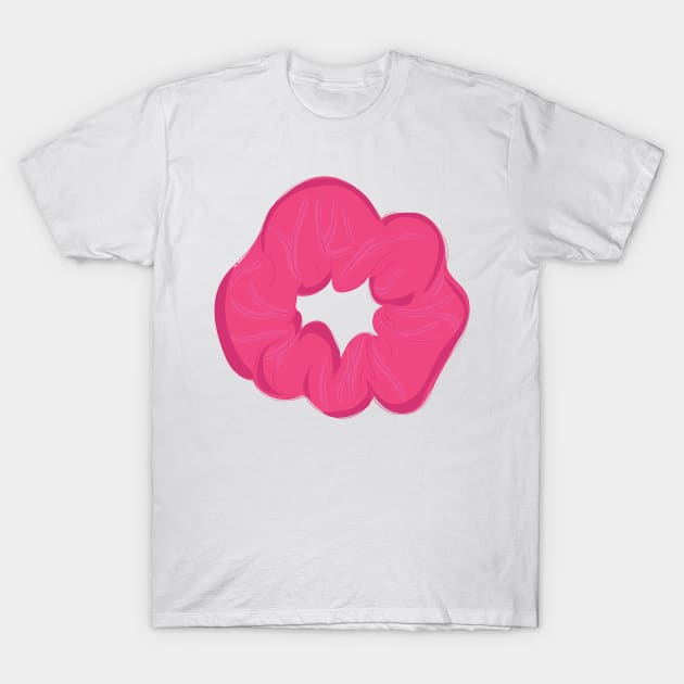 Pink Scrunchie T-Shirt by snowshade